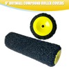 9 Inch Drywall Compound Roller with 1 Pcs Paint Frame,6.6Ft