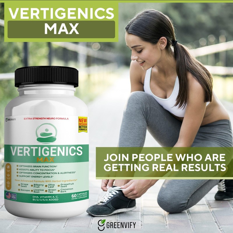 Vertigenics Max – Brain & Focus Support Supplement – Extra
