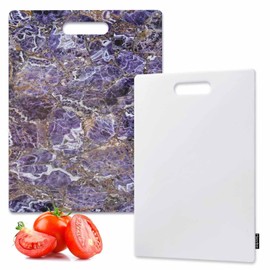 Haeyibin Marble Cutting Board Italian Style Stone Surface Shady Renaissance Effects Dishwasher- Safe Chopping Board For Kitchen Easy Grip Handle 15.9" X 10"