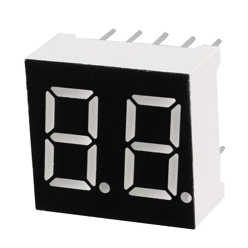 uxcell Common Cathode 10 Pin 2 Bit 7 Segment 0.59