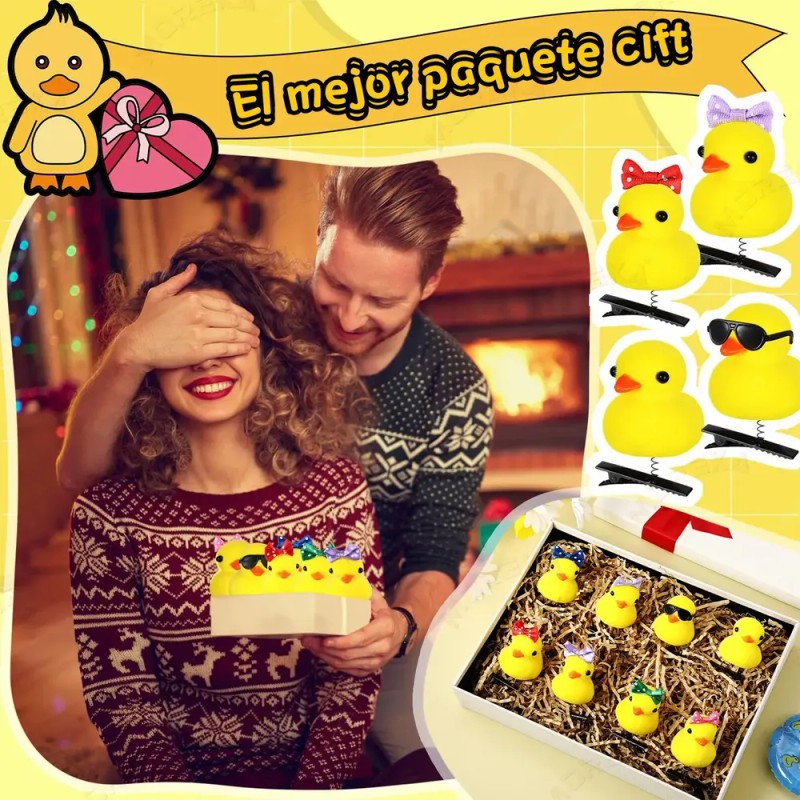 100 Pzas Patitos Con Horquilla O Pollitos Broche Accesorio