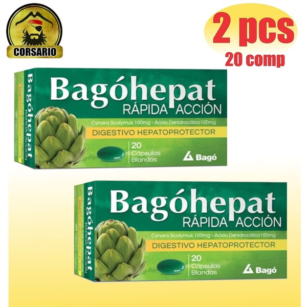 Bagohepat Hepatic Protector in Soft Capsules x 20-pack x 2