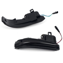 HIGH FLYING Car Accessories Side Mirrors LED Sequential Dynamic Blackout Turn Signal Lights Indicator 2pcs/Pair for Toyota Tacoma 16-23, RAV4 19-25, Highlander 2020-2025 (Blackout)