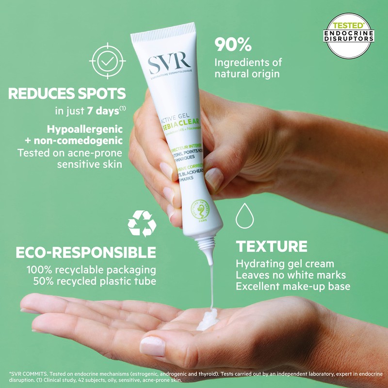 SVR Sebiaclear Active Gel Anti-Bumps 40 ml