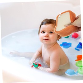 Gatuida Bath Sponge for Newborns and Gentle Exfoliating Shower Scrubber with Soft Massage Skin Safe Body Cleaning Brush Rich Absorption Comfortable Grip for Bathing Random Color