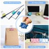 GUTE Office Clips Set 250Pcs Assorted Paper Binder Clips Push