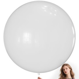 KAWKALSH Clear Balloons 9pcs 36 Inch Extra Large Big Jumbo Giant Transparent Bubble Latex Helium Balloons for Graduation Wedding Baby Shower Gender Reveal Birthday Party Decorations