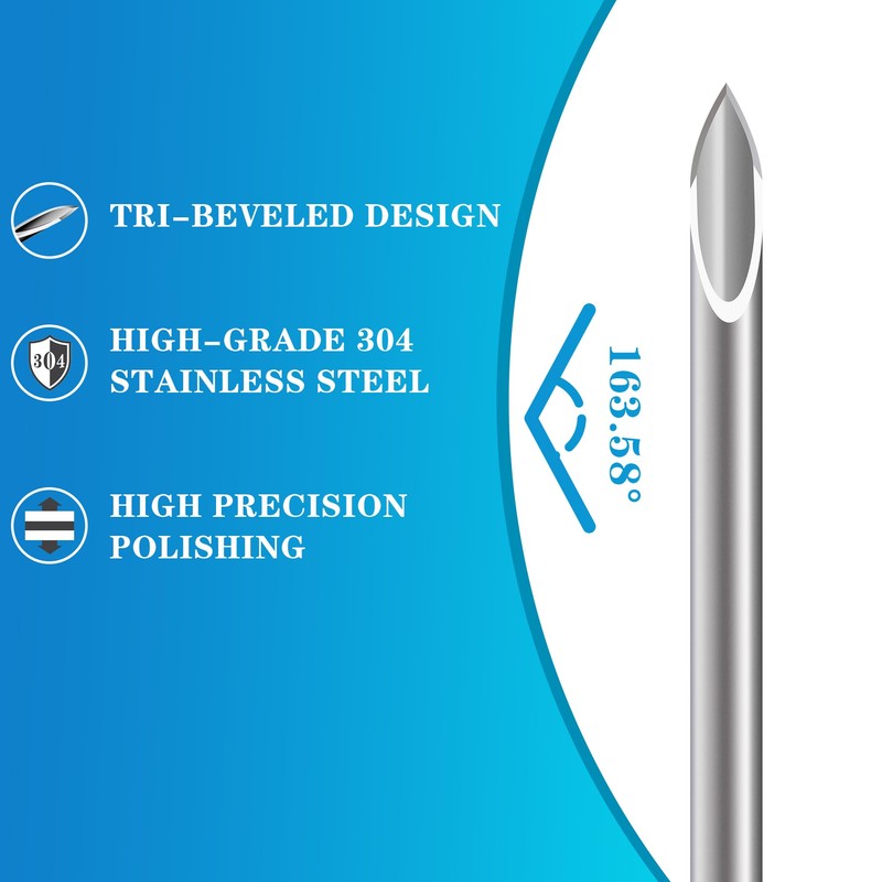 100 Pack 27G 13MM Stainless Steel Industrial Dispensing Needle Accessories,