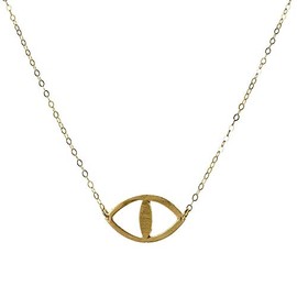 Evil Eye Necklace Gold filled Protection Jewelry Length 41 cm+5 cm extension