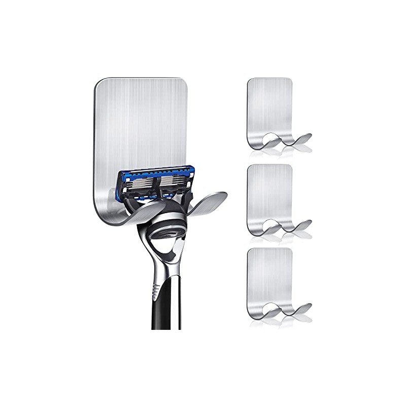 Ganchos Adhesivos para Pared de Acero Inoxidable