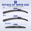 EMITHSUN® Windshield Wipers for 2017-2023 Subaru Impreza 2018-2023 Subaru Crosstrek