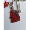 London Metal Charm Keychain - 3D Red Telephone Box Phone