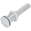 Bathroom Sink Drain Electroplating Popup Wash Basin Drainer Stopper NonOverflow(Popup