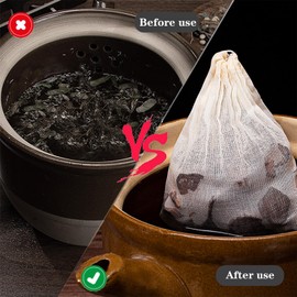 30Pcs Spice Bags,Reusable Sachet Drawstring Cotton Packing Bags, 8x10CM Straining Cheesecloth Cold Brew Coffee Bags,Tea Filter,Dried Herbs,Cooking,Soup,Natural Cotton Sachet， Spice Bags for Cooking