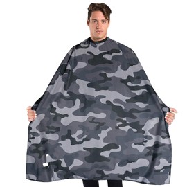 BD Barber Undercover Barber Cape - Snap Closure, Water-Resistant, Lightweight Polyester, 45"x65", Professional Coverage for Cutting, Styling, and Grooming Tasks