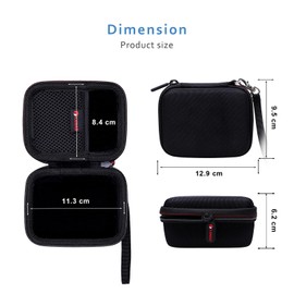 XANAD Hard EVA Case for JBL Go 4 Portable Bluetooth Speaker Box Pro Sound (Black)