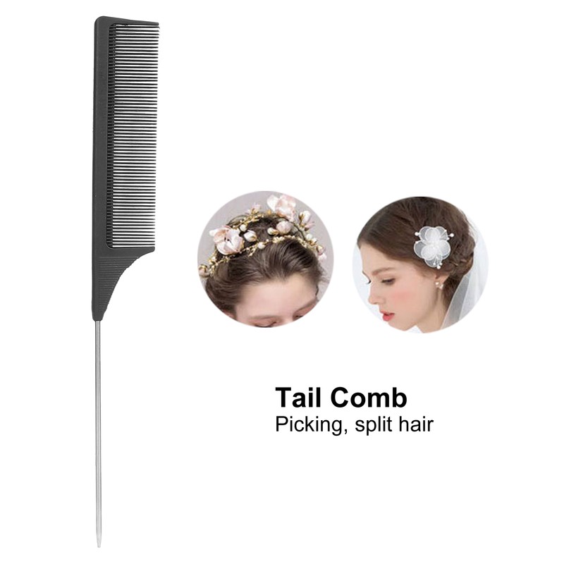 4pcs Multifunctional Hair Comb Set Tail Comb Tail Comb 9