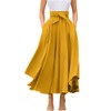 chouyatou Women's Elegant High Waisted Side Slit Irregular Bohemian Maxi