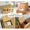 Chi An Home Wicker Storage Baskets with Lids (Open weave)