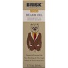Brisk Beard Grooming Oil Liquid, Citrus for Beard Hair, 1.7