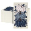 50Pcs Fall Paper Napkins, Lnk Wash Chinese Style Pumpkins