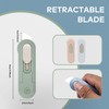 4-Pack Safety Box Cutter, Retractable Letter Opener with Ceramic Blade,