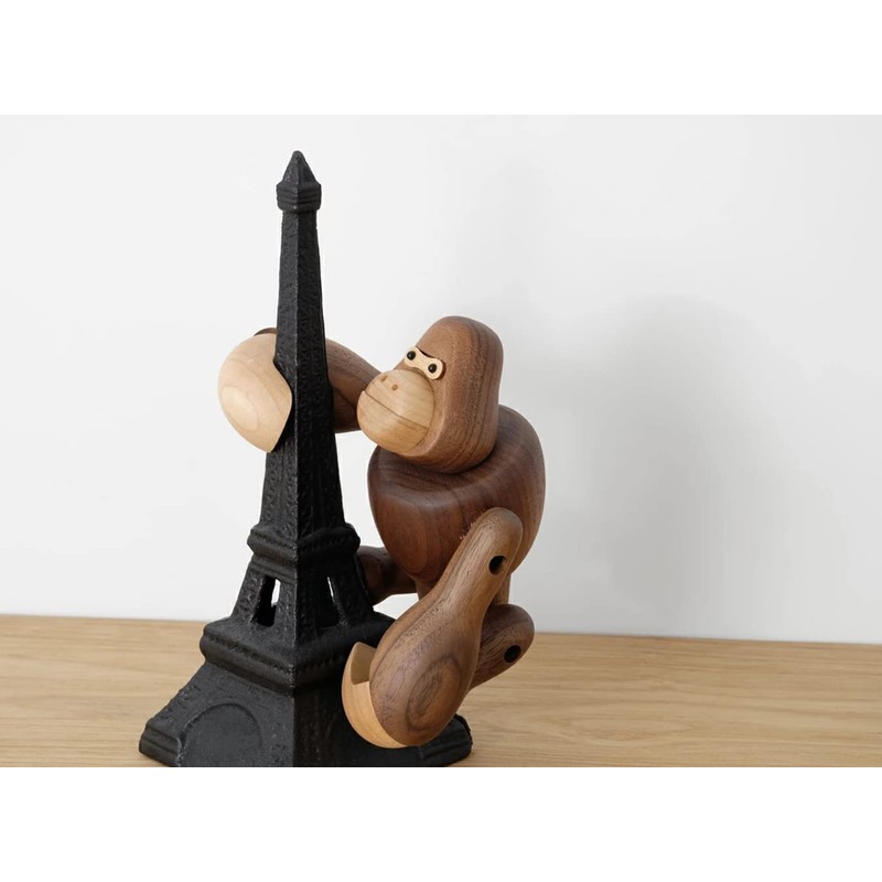Gorilla Gorilla Figurine, Wood, Animal, Object, Scandinavian Miscellaneous Goods, Interior