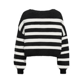 ONLY Women's Onlaya Life Boatneck Pull CC KNT L/S Knit, black