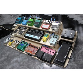 Guitar Effects Pedal Board Wood 3-Tier Platform Stand