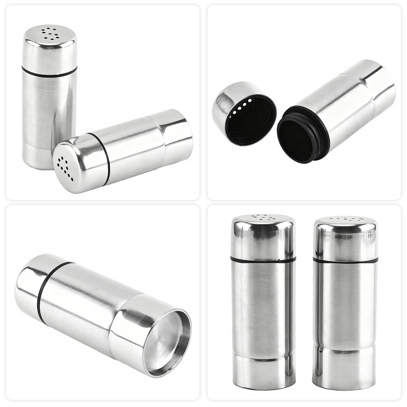 Pack of 2 Mini Salt and Pepper Sets, Salt and