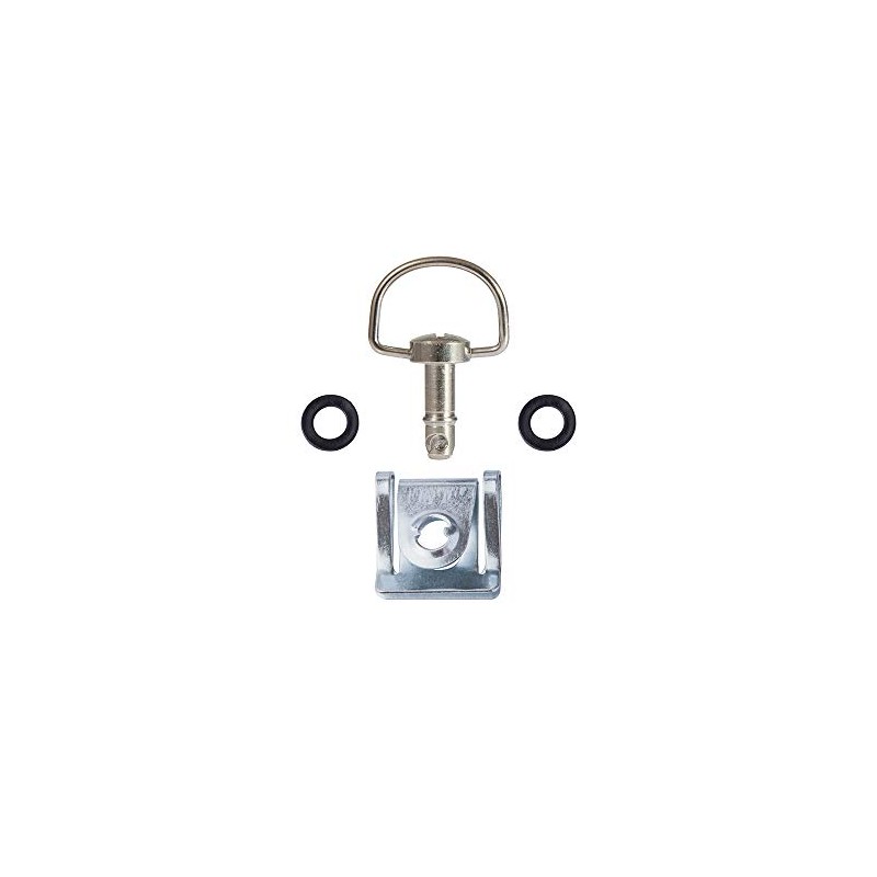 Oldbones Motorcycle Quick Release D-Ring Race Fasteners 19 mm Sliver
