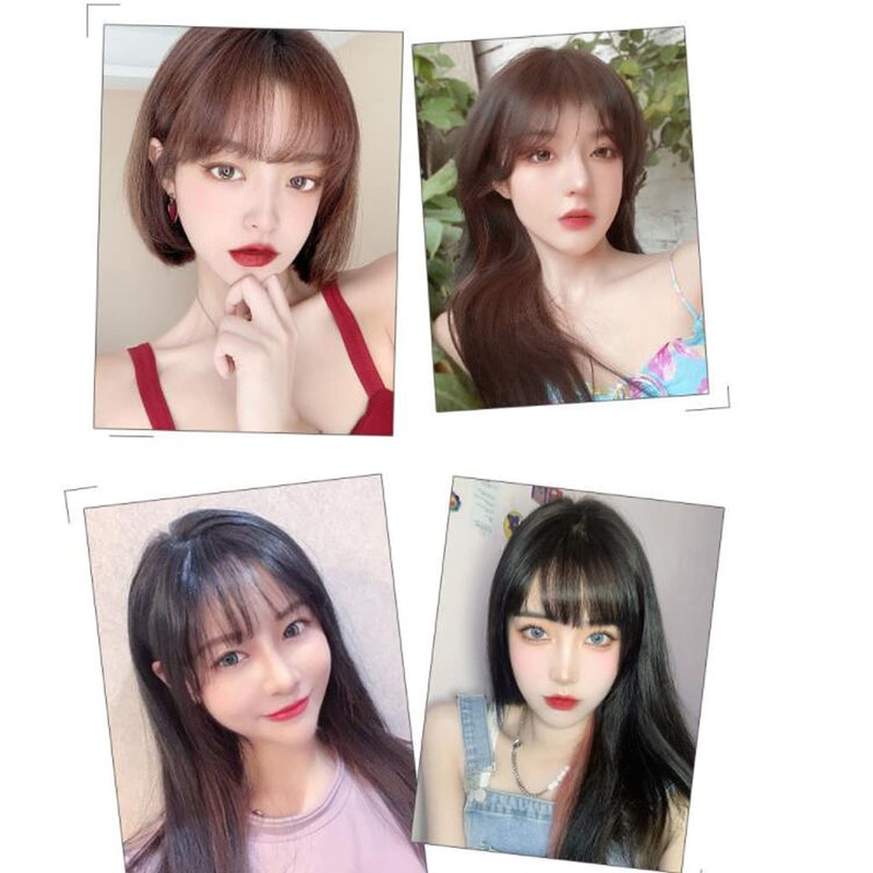 Bangs Wig, 100% Human Hair, Hand Planted, Extensions, One Touch,