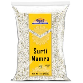 Rani Surti (Surati) (Puffed Rice) 14oz (400g) ~ All Natural | No Color | Gluten Friendly | Vegan | NON-GMO | No Salt or fillers | Indian Origin