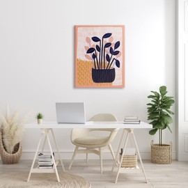 Stupell Industries Modern Patterned Potted Plant Canvas Wall Art, Design by Birgit Maria Kiennast