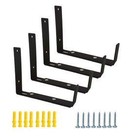 4-Pack Adjustable Planter Box Bracket,Flower Window Box Bracket,Planter Shelving with Adjustable Size The Width of The Bottom of The Planter Box