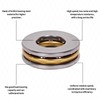 10pcs F8-16M Thrust Ball Bearings, Miniature Plane Axial Ball Bearing