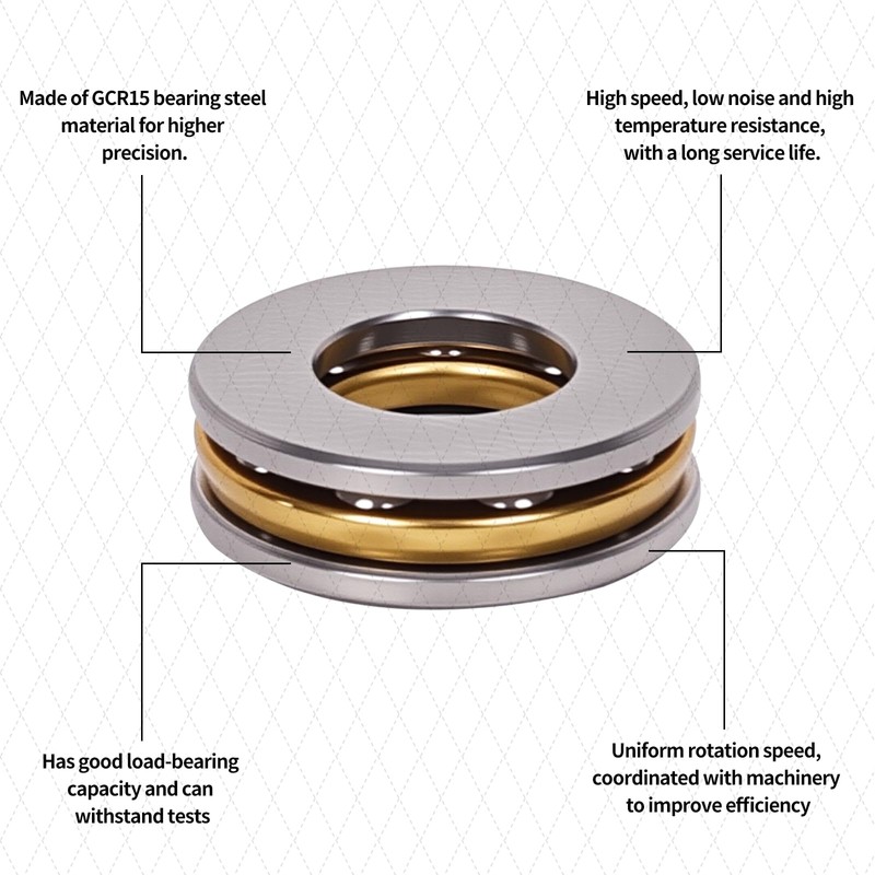 10pcs F8-16M Thrust Ball Bearings, Miniature Plane Axial Ball Bearing