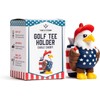 Eagle Golf Tee Holder Tea Case with 8 Tees, Funny
