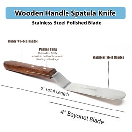 A2Z Scilab 7x Pastry Icing Spatulas Decorating Tools & Garnishing Tweezers Stainless Steel