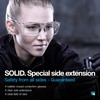 SolidWork Safety Glasses Clear Lens with Side Shields, Anti Fog,