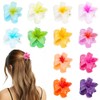 Pack of 12 Flower Hair Clips, Flower Hair Clips, Hawaiian