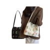 Women's Elegant Floral Fabric Shoulder Bag, Summer Trendy Large Capacity