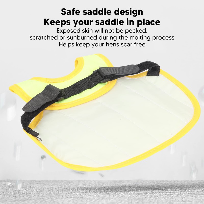 Reflective Vest for Pets, Chicken Saddle Poultry, Feather Protection, Comfortable