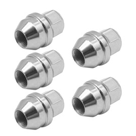 Ollanoos 5Pcs Wheel Nuts Set M14 x 1.5mm ACPA1012KXA with Stainless Steel Cap Replacement for Ford Transit Mk8 Transit Tourneo Custom Replace 5196786