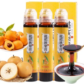 hee creek Loquat Pear Syrup 390g / 13.76oz Containing Honey, Loquat, pear, monomorro Fruit, Licorice, Dried Lily, Dorothy, Syrup Loquat Autumn Pear Paste 枇杷秋梨膏 枇杷膏 秋梨膏