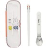 Kutsuwa MF674 Miffy Combination Set (Chopsticks and Spoon), Kids Lunch