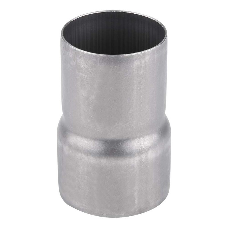 Qiilu 51mm to 60mm Motorcycle Exhaust Adapter Universal Stainless Steel