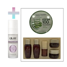 Olos Youth Enhancing Fluid Concentrate 30ml + Sooryehan 5-piece Travel Kit + Soothing Gel 300ml / 올로스 유스 엔행싱 플루이드 컨센트레이트 30ml+수려한 5종 트레블키트+수딩젤 300ml