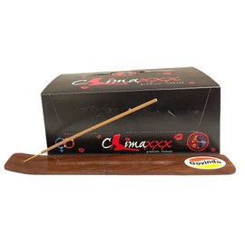 Govinda Incense Stick Holder Bundle with Nandita Climaxxx Incense Sticks - 12 Boxes x 15 Grams