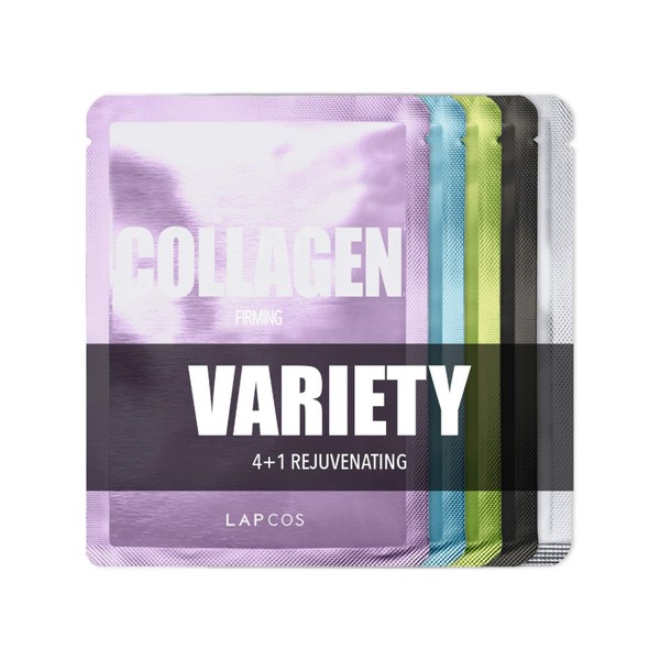 LAPCOS Rejuvenating Sheet Mask Variety Set, Korean Facial Sheet Masks,